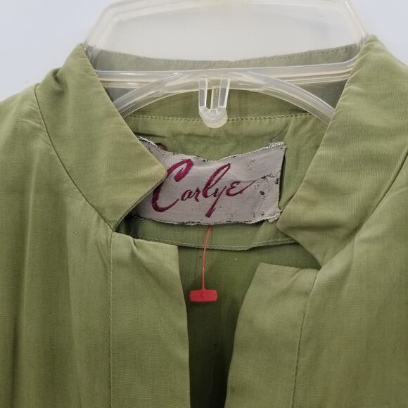 Carlye Vintage green 1950's dress fit and flair XS Extra Small sleeveless - Picture 5 of 8